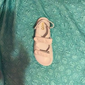 white dad sandals